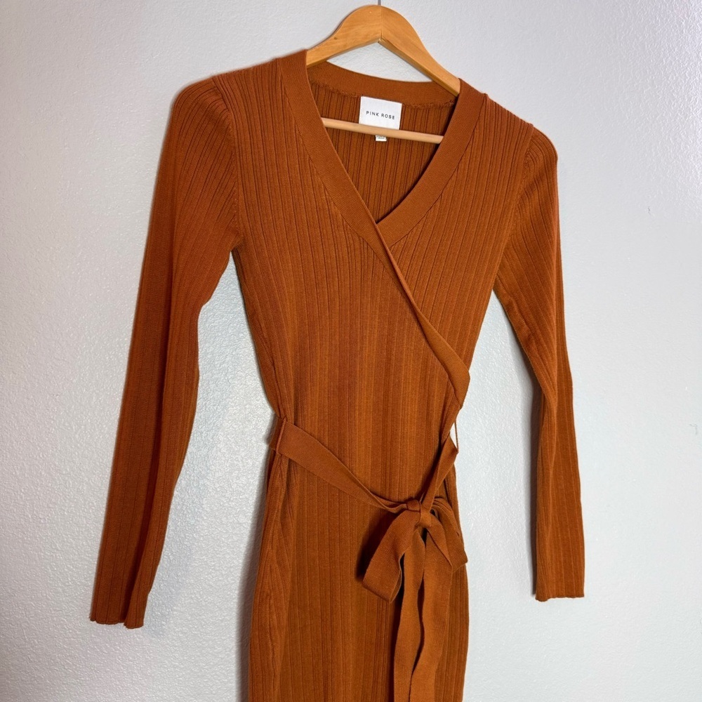 Pink Rose Rust Color Dress Size Small - Picture 4 of 11